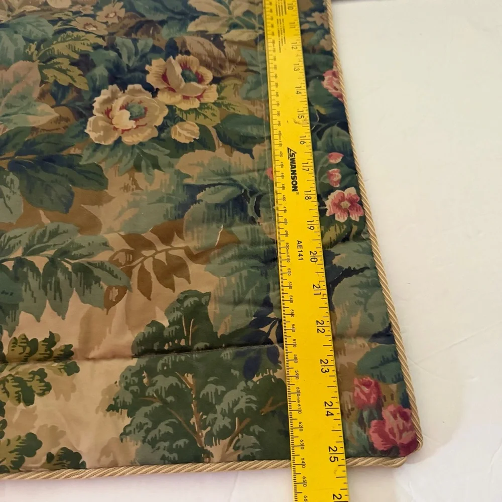 Martex Floral Pillow Sham in Green and Rose